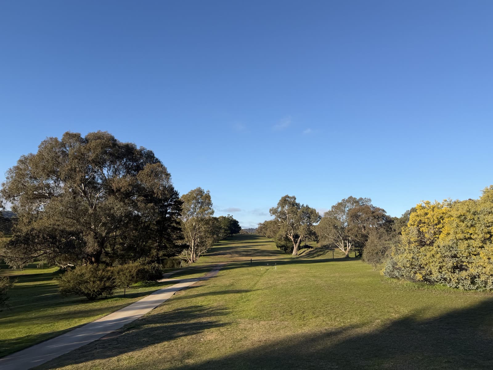 Hole 9 at Belvoir Park Golf Club.