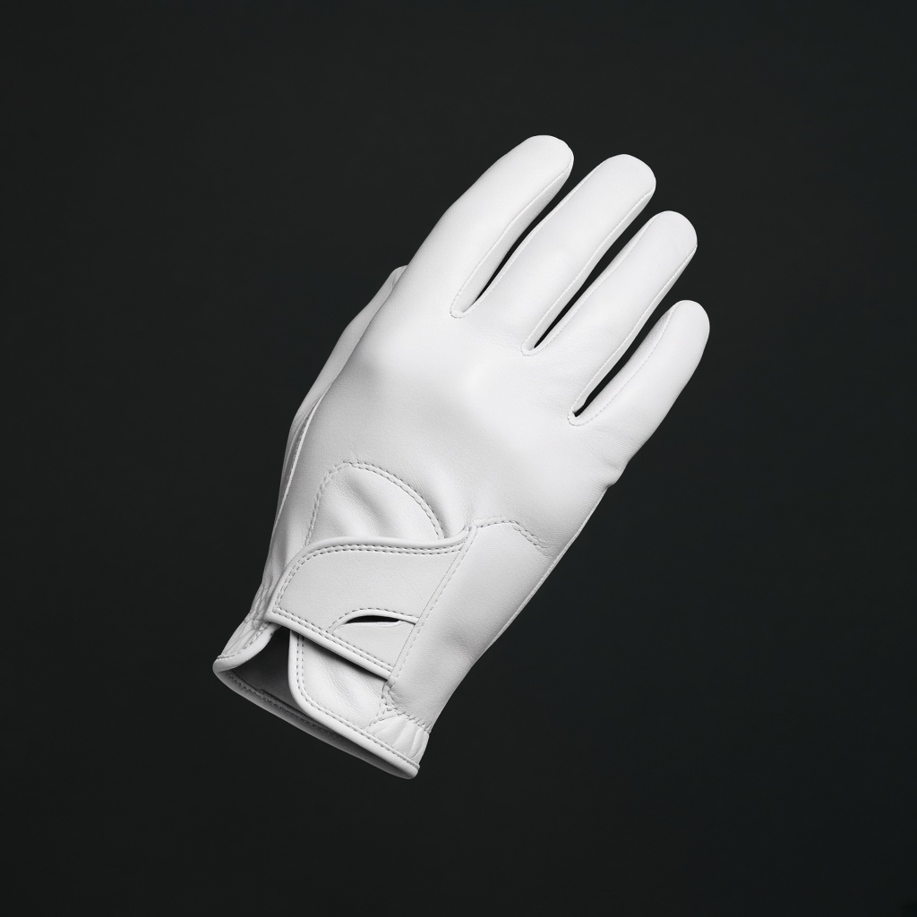 Sample white golf glove
