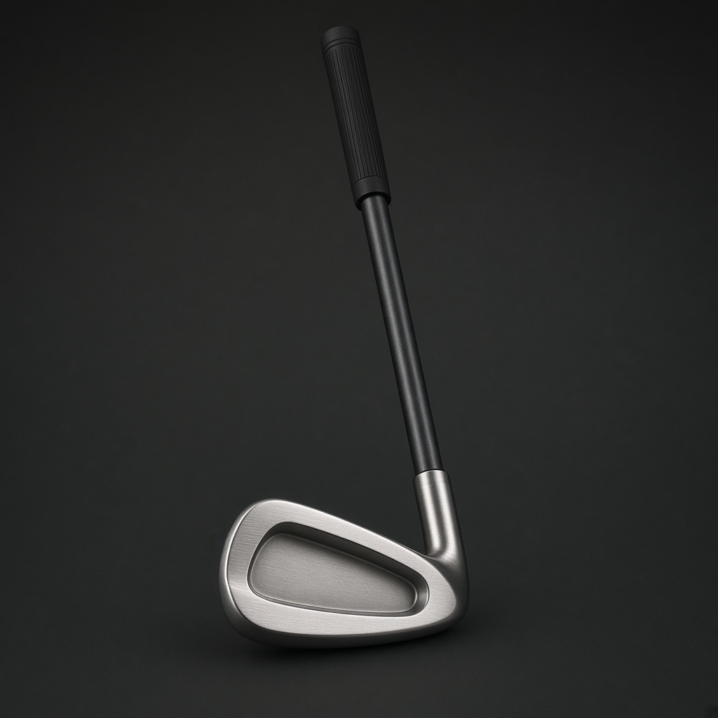 Sample staff iron on a dark ground
